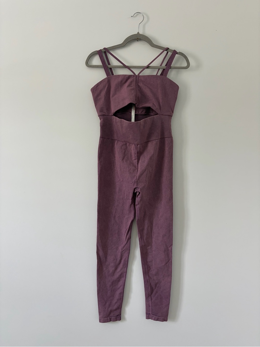 Free People Movement Good Karma Cut Out Onesie Purple M/L